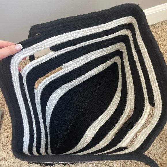 Stella & Dot Striped Beach Bag Tote - Picture 3 of 3